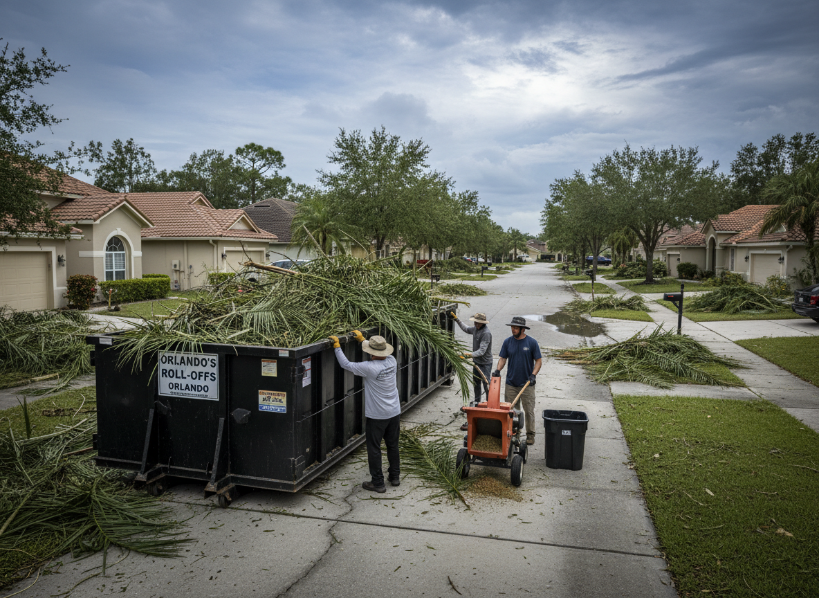 Handling Yard Waste After Orlando's Summer Storms