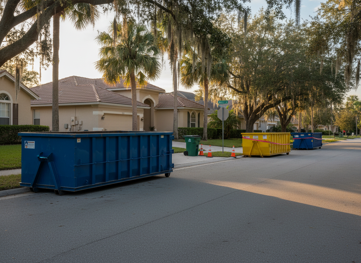 Orlando Dumpster Placement Rules for Neighborhood Streets